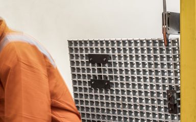 Hatch post catch ensures operator safety square