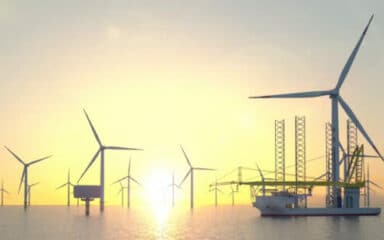 wind turbines installed offshore