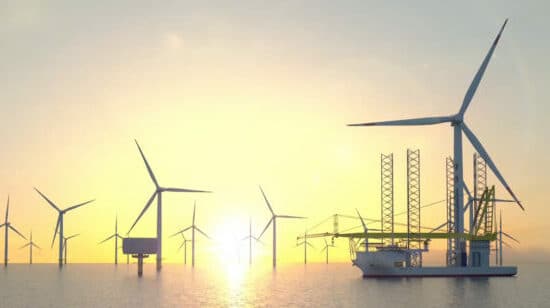 wind turbines installed offshore