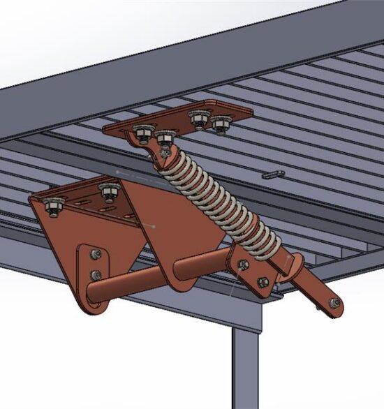 Bespoke hatch stay solution for AMS