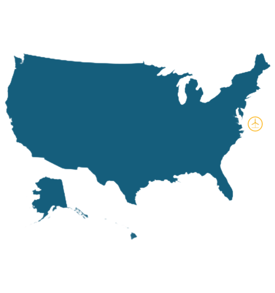 CVOW wind farm project map