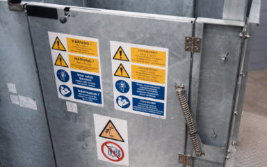 internal safety gate closer inside turbine